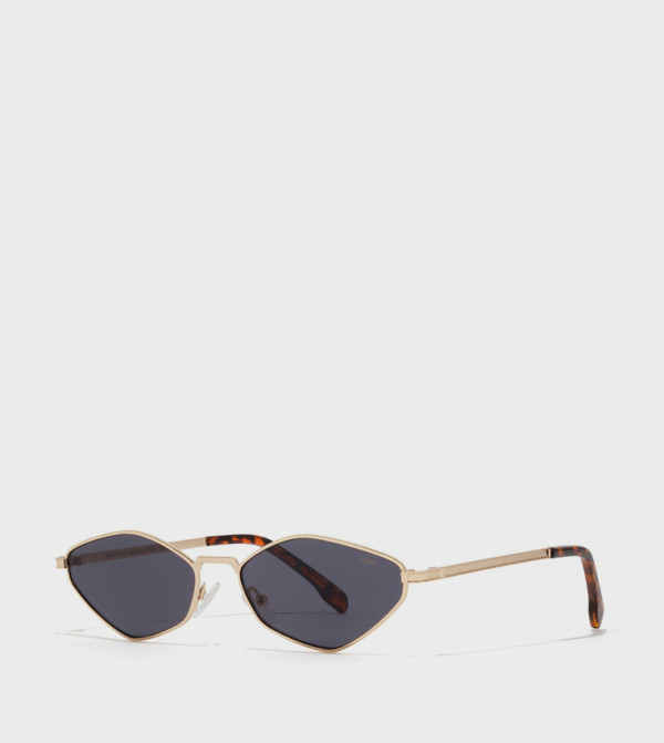 BlackOut  Retro Sunglasses - Gold undefined