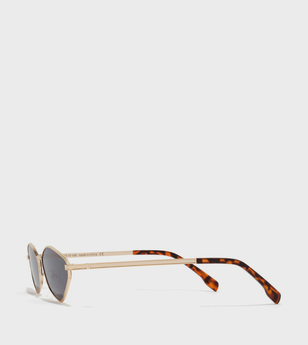 BlackOut  Retro Sunglasses - Gold undefined