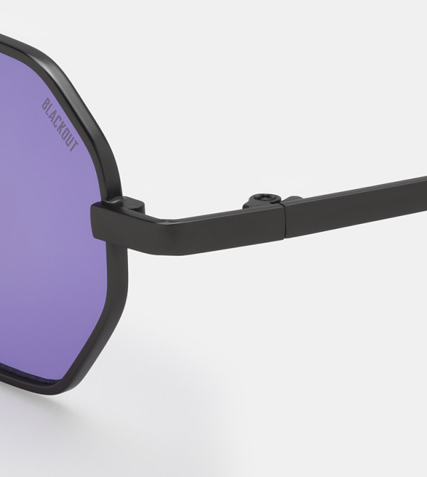 BlackOut  Retro Sunglasses - Grey undefined