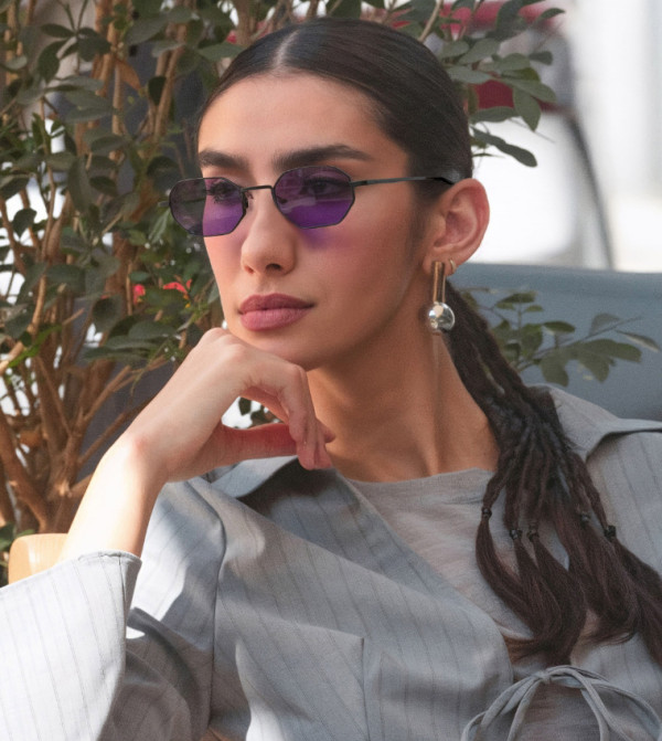 BlackOut  Retro Sunglasses - Grey undefined