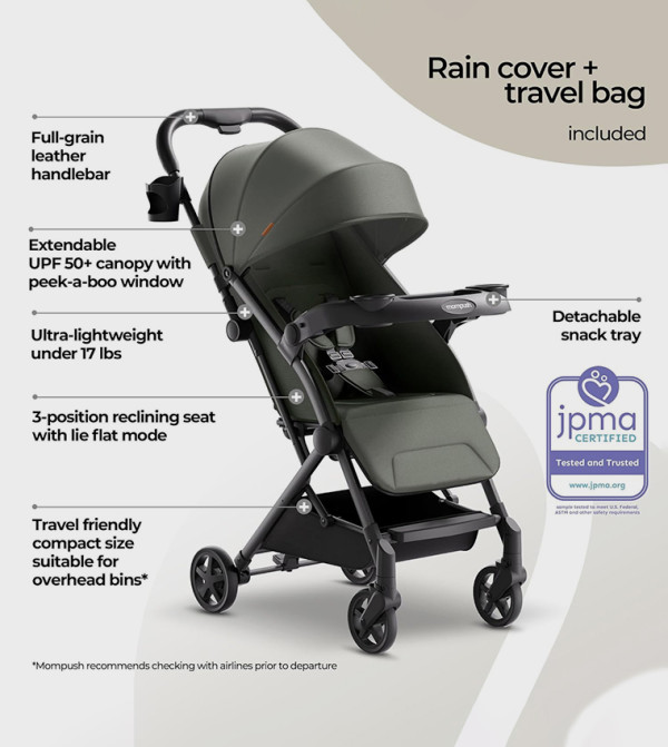 Mompush  Strollers & Travel Systems - Green Strollers & Travel Systems