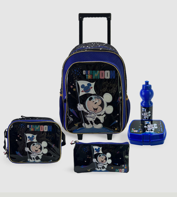 Disney Trucare - Black Trolley Backpack Set