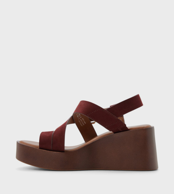 Call it Spring  Wedges - Burgundy Wedges