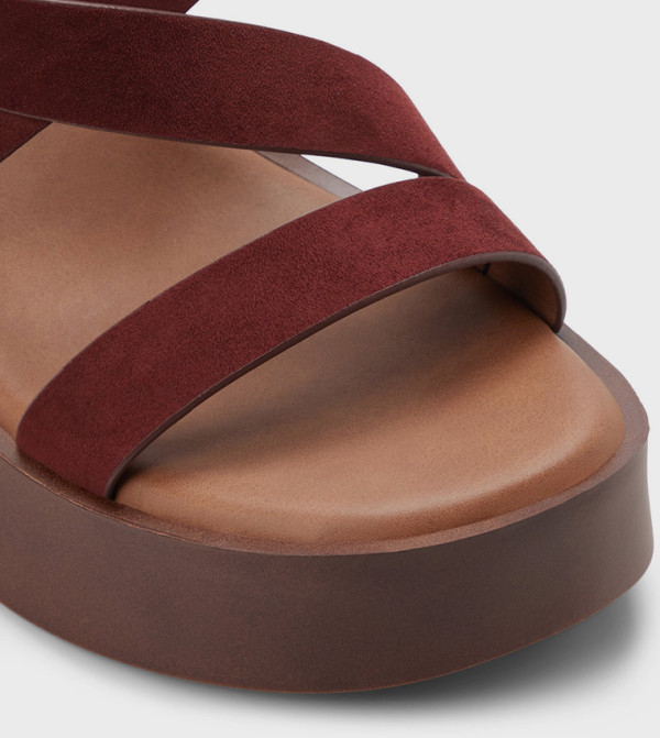 Call it Spring  Wedges - Burgundy Wedges
