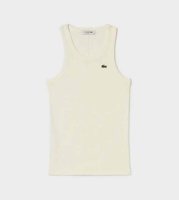 Lacoste Lacoste - Cream Sleeveless Tops