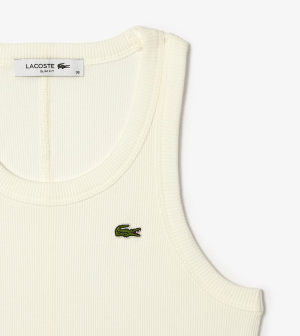 Lacoste Lacoste - Cream Sleeveless Tops