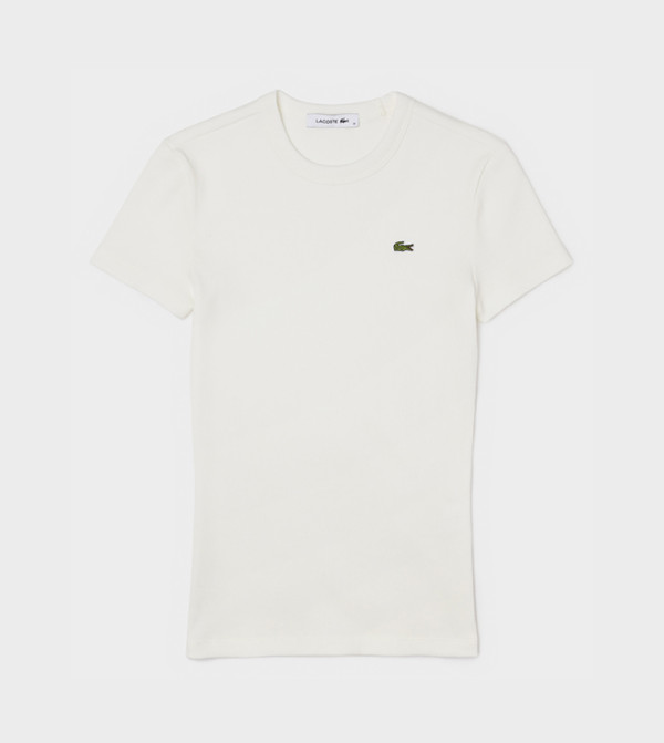Lacoste Lacoste - White Short Sleeve T-Shirts