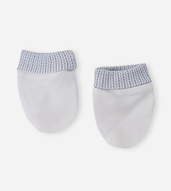 BABIES & MORE  Caps & Mittens - White Caps & Mittens
