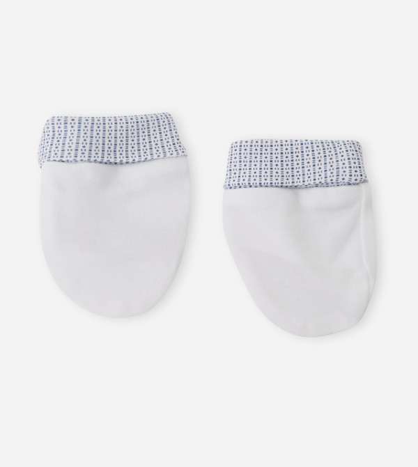 BABIES & MORE  Caps & Mittens - White Caps & Mittens
