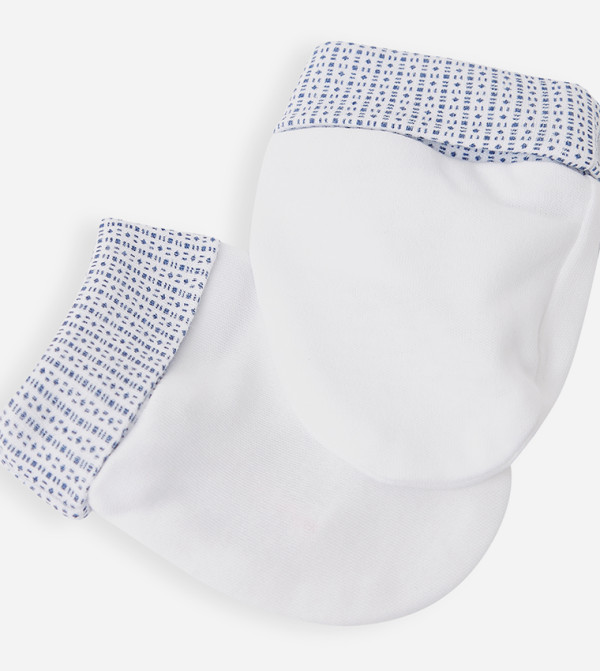BABIES & MORE  Caps & Mittens - White Caps & Mittens