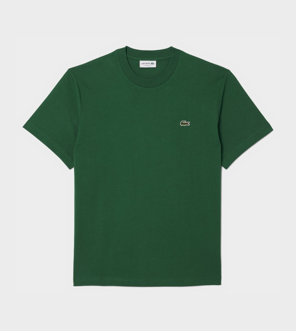 Lacoste Lacoste - Green Round Neck T-Shirts