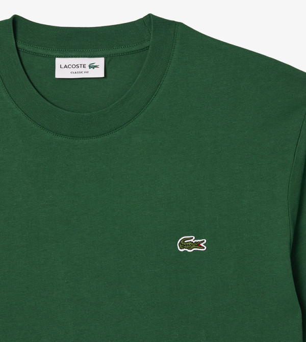 Lacoste Lacoste - Green Round Neck T-Shirts