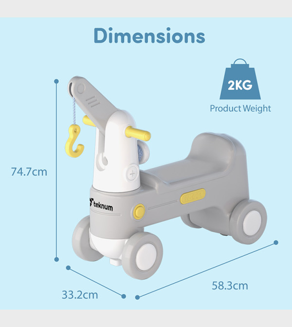 Teknum  Ride-ons & Scooters - Grey Ride-ons & Scooters