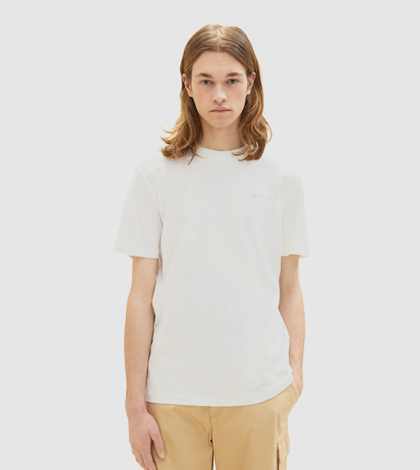 Tom Tailor Tom Tailor - Off White Casual T-Shirts