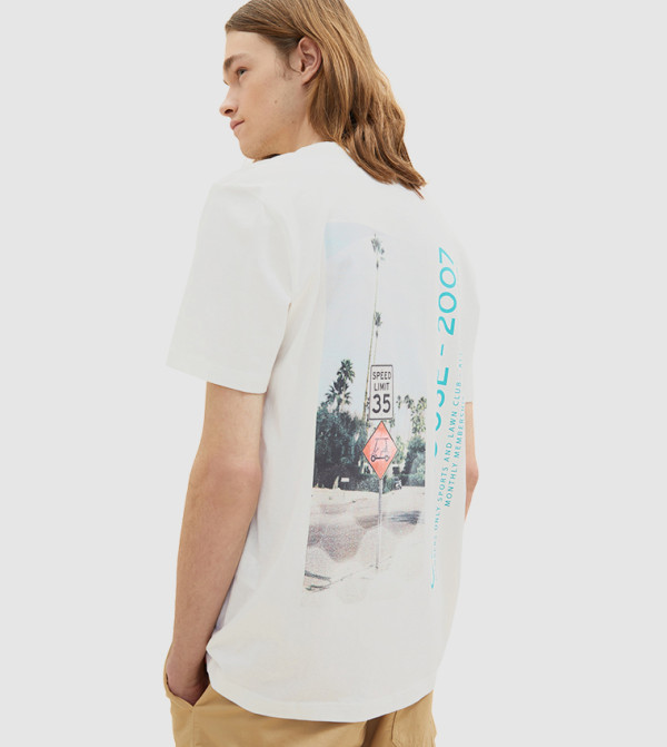 Tom Tailor Tom Tailor - Off White Casual T-Shirts