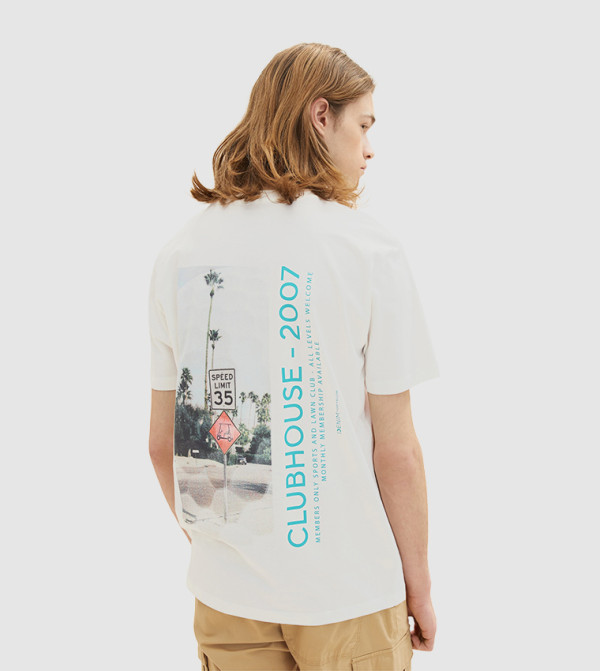Tom Tailor Tom Tailor - Off White Casual T-Shirts