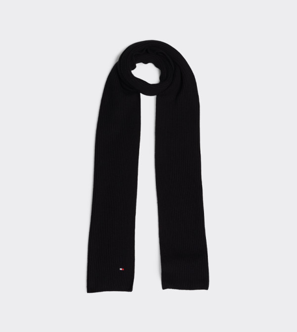 تومي هيلفيغر  أوشحة - أسود Woollen Scarves