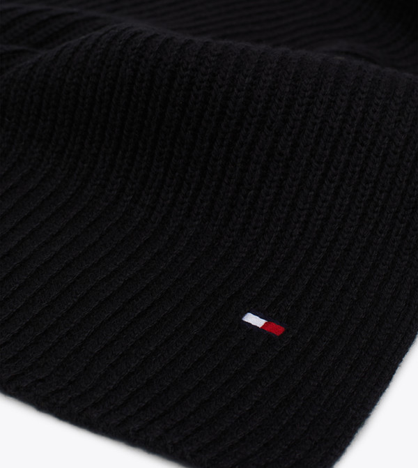 تومي هيلفيغر  أوشحة - أسود Woollen Scarves
