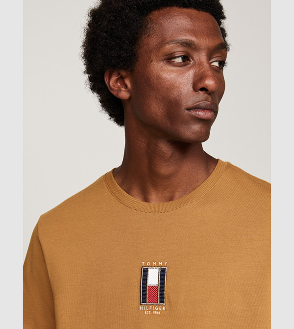 Tommy Hilfiger  Clothing - Brown Casual T-Shirts
