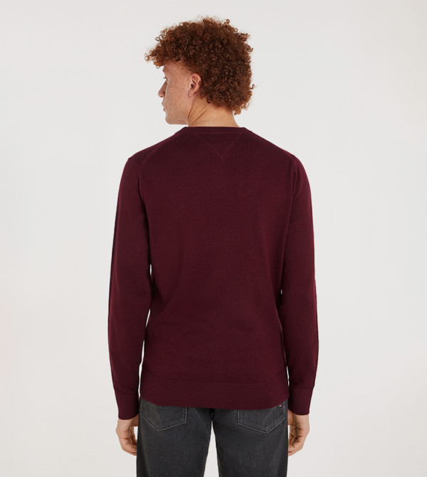 تومي هيلفيغر  سترات و كارديغانات  - بني محمر  Sweaters