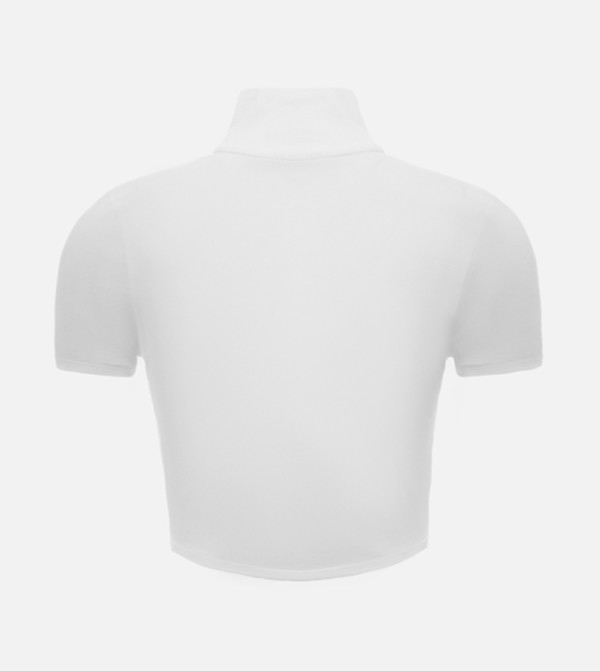 Lichi Lichi - White Cropped Tops