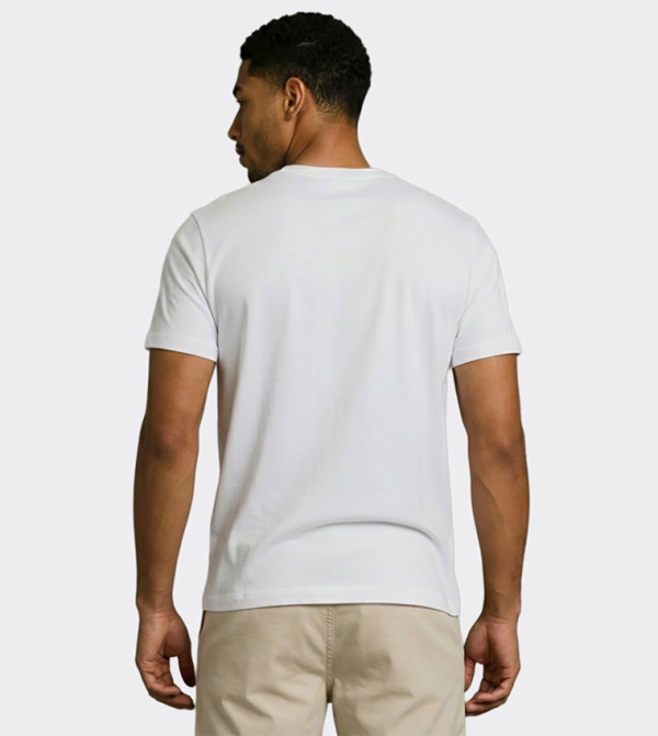Nautica Nautica - White Round Neck T-Shirts