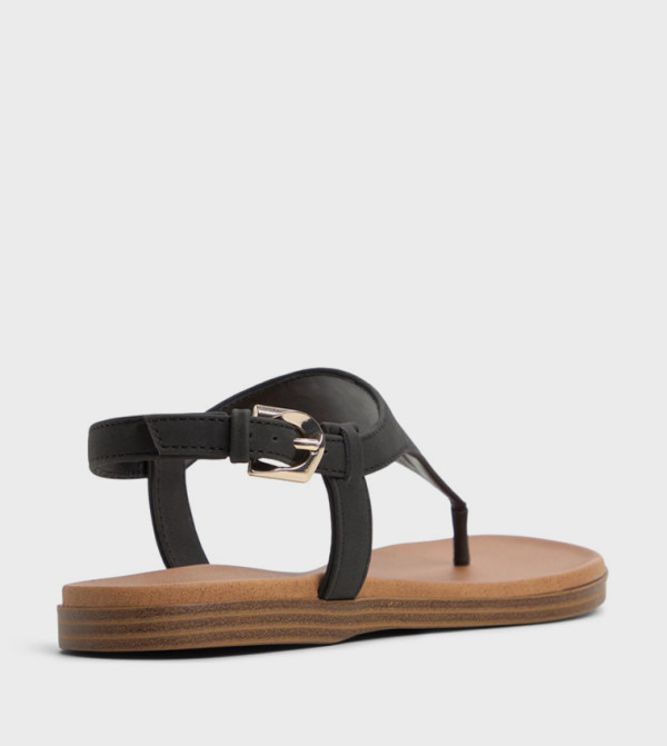 كول ات سبرنج الصنادل المسطحة - أسود Flat Sandals