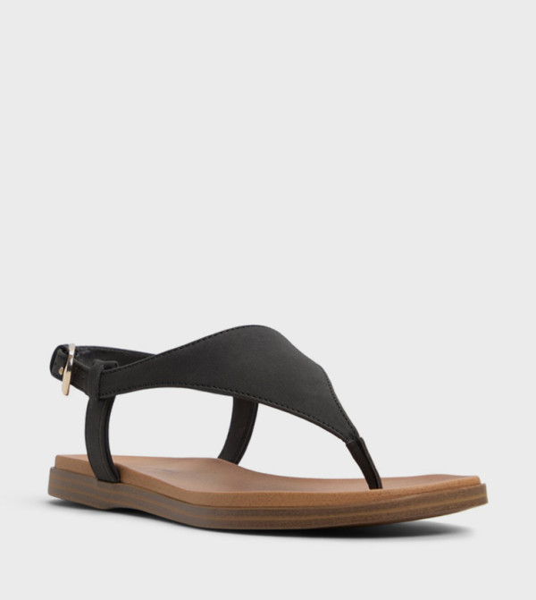 كول ات سبرنج الصنادل المسطحة - أسود Flat Sandals