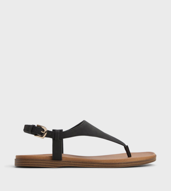 كول ات سبرنج الصنادل المسطحة - أسود Flat Sandals