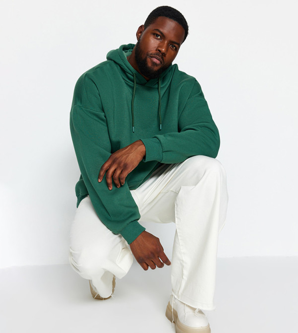 Trendyol Trendyol  - Green Hoodies