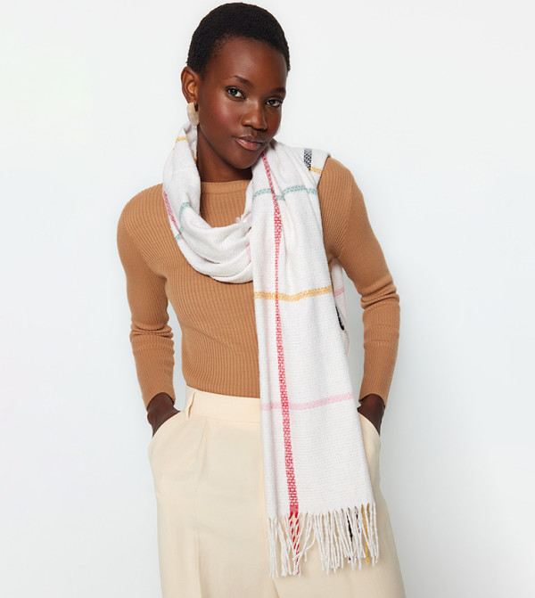Trendyol Trendyol  - Beige Blanket Scarves