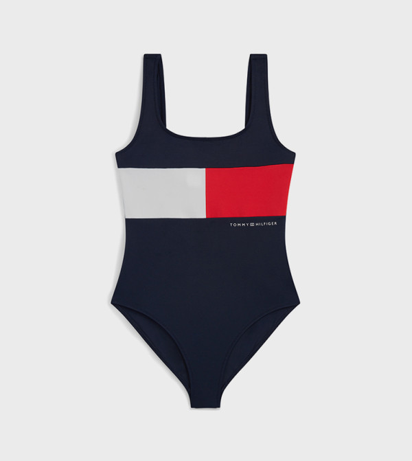 Tommy Hilfiger Swim Wear - Navy Legged Swimsuit