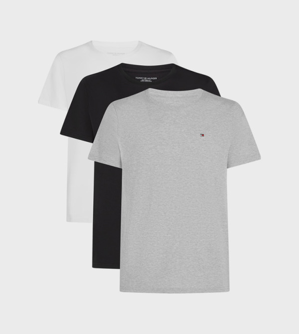 Tommy Hilfiger  Casual T-Shirts - Multi Round Neck T-Shirts