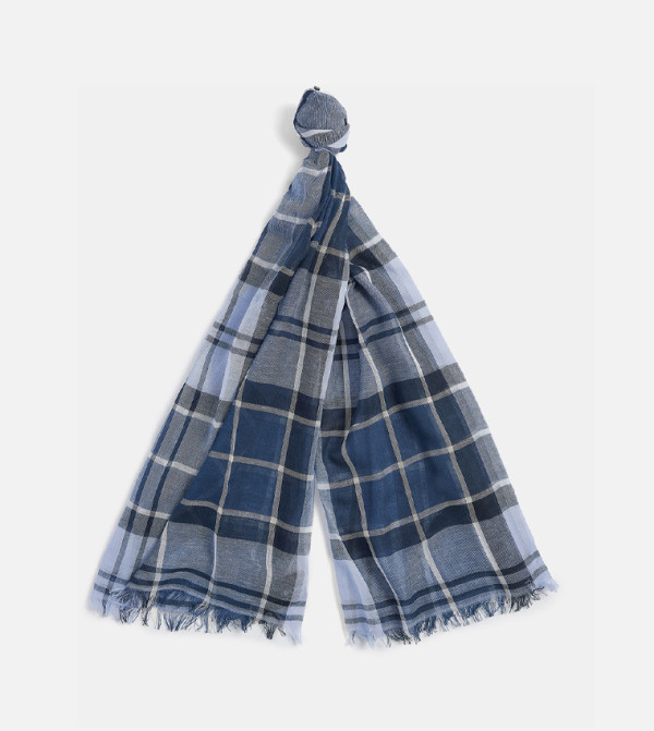 باربور  أوشحة - أزرق Knitted Scarves
