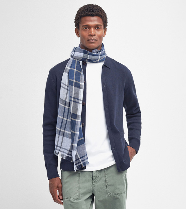 باربور  أوشحة - أزرق Knitted Scarves