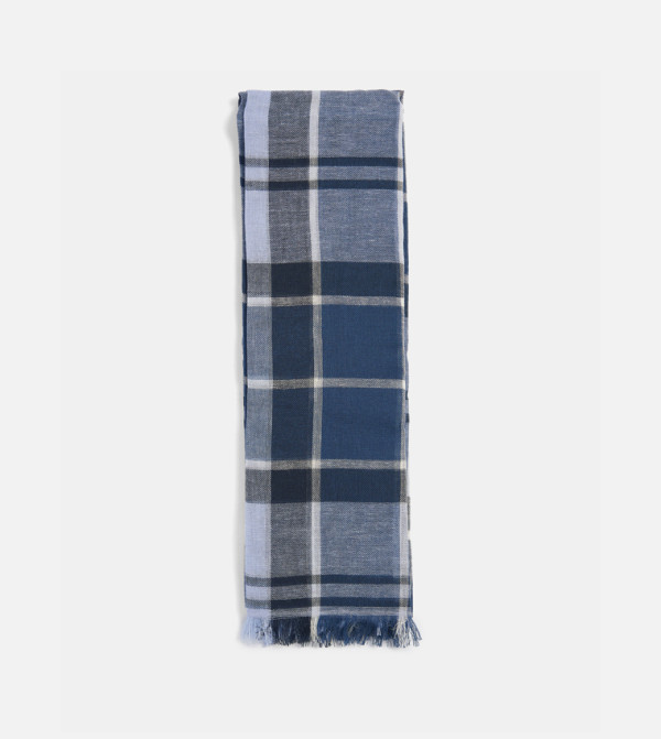 باربور  أوشحة - أزرق Knitted Scarves