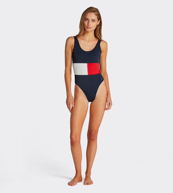 تومي هيلفيغر ملابس سباحة - كحلي Swimsuit