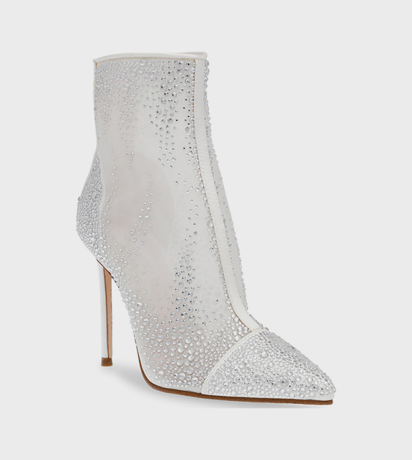 ستيف مادن  أحذية الكاحل - أبيض  Ankle length Boots
