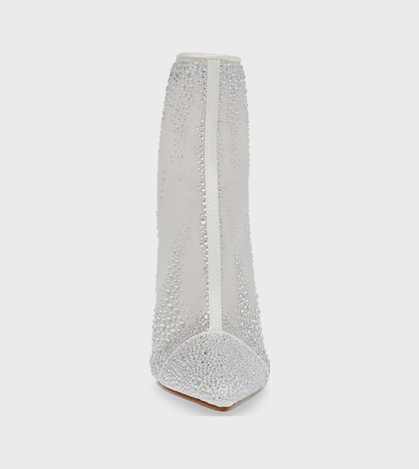 ستيف مادن  أحذية الكاحل - أبيض  Ankle length Boots