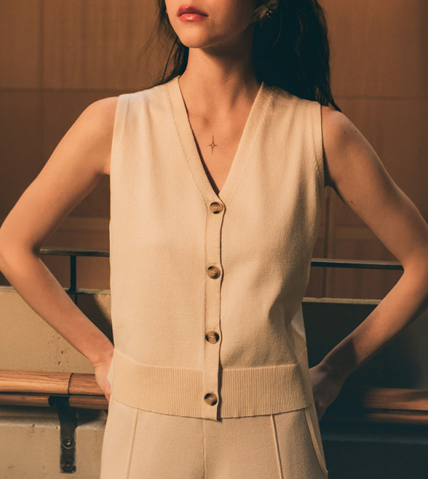 Lichi Lichi - Cream Waistcoats