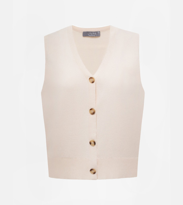 Lichi Lichi - Cream Waistcoats