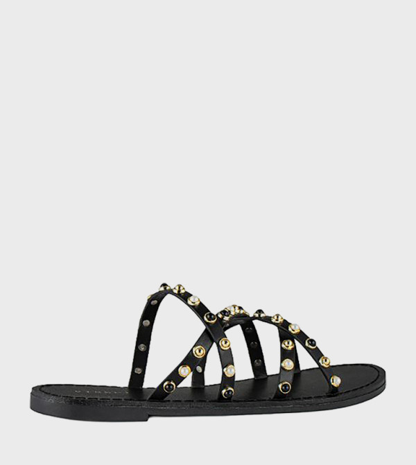 VINCCI VINCCI - Black Flat Sandals