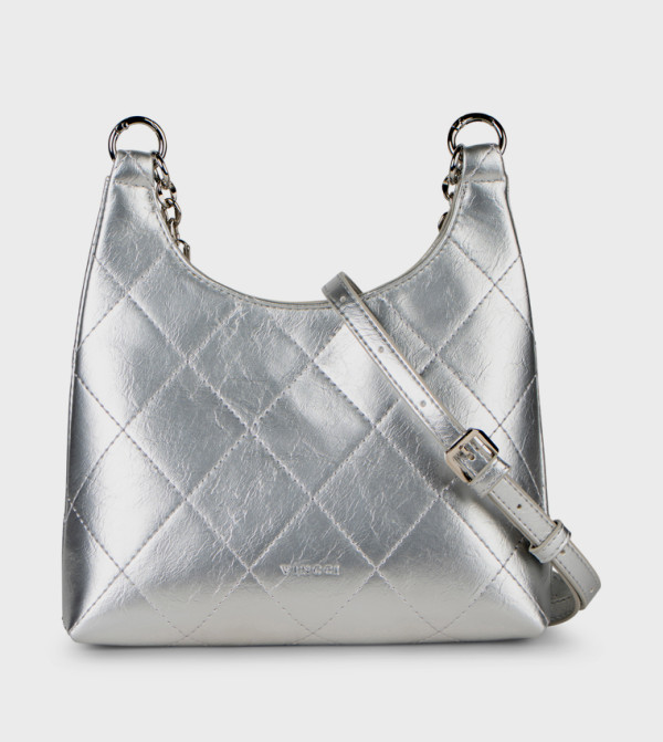 VINCCI  Shoulder Bags - Silver Shoulder bags