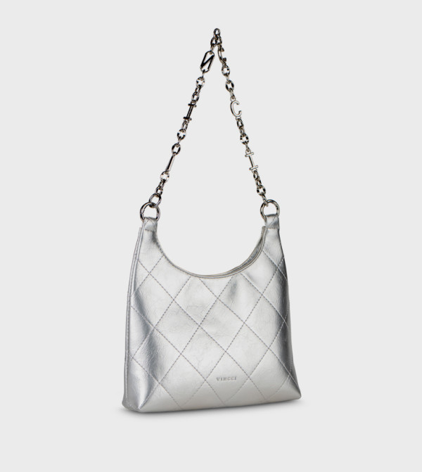 VINCCI  Shoulder Bags - Silver Shoulder bags