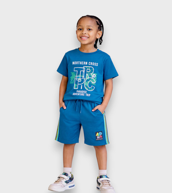 Victor and Jane Victor and Jane - Blue T-shirts & Bottoms