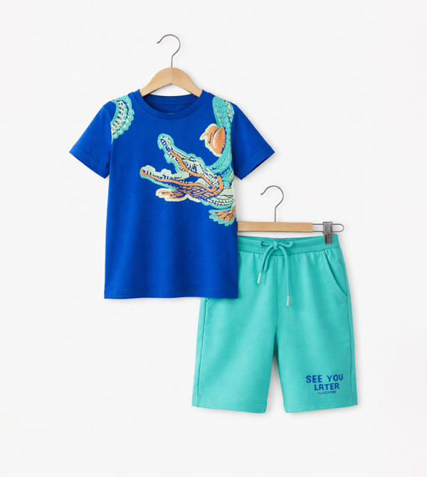 Victor and Jane Victor and Jane - Blue T-shirts & Bottoms