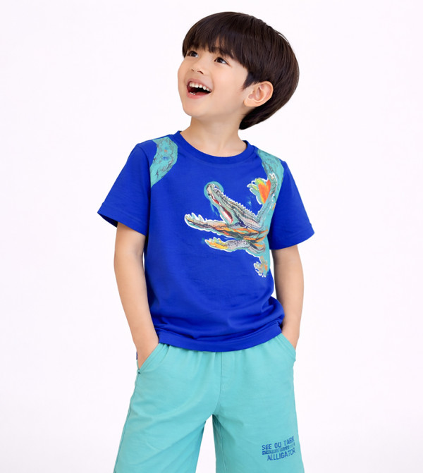 Victor and Jane Victor and Jane - Blue T-shirts & Bottoms