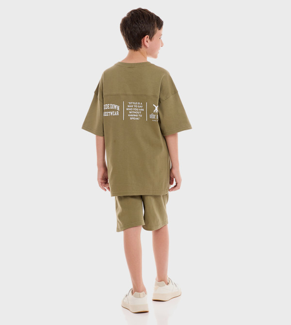 Victor and Jane Victor and Jane - Olive T-shirts & Bottoms