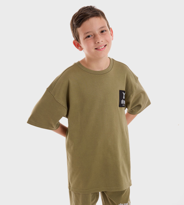 Victor and Jane Victor and Jane - Olive T-shirts & Bottoms