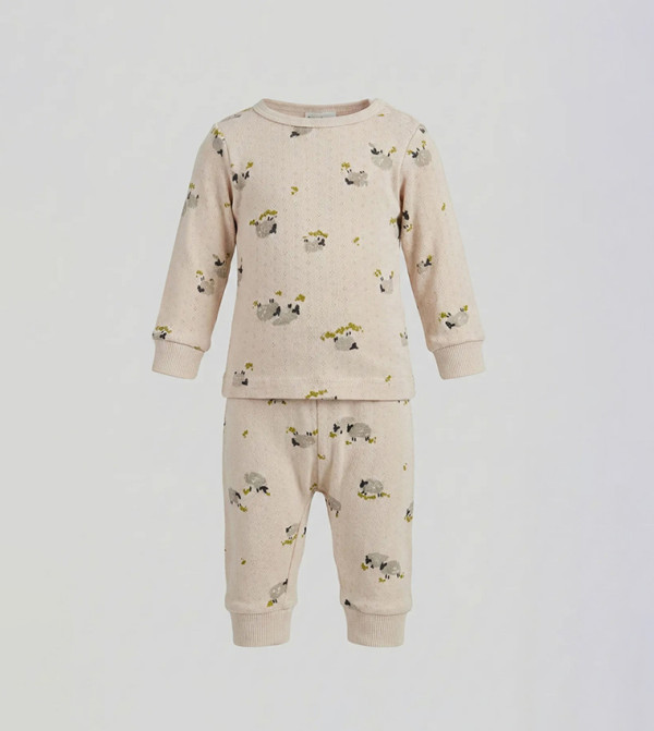 BABIES & MORE  Clothing - Cream Top & Pyjama Sets